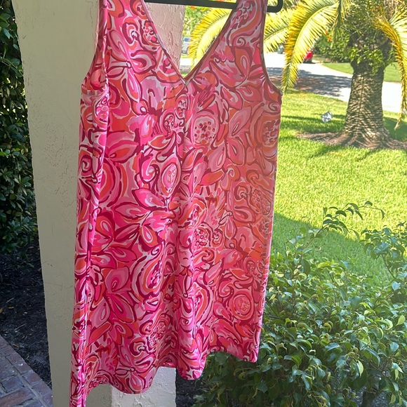 Lilly Pulitzer sleeveless shift dress.- size 12-14 - Picture 3 of 8